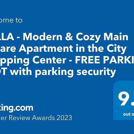 Calla 1 - Modern & Cozy Main Square Apartment In The City Shopping Center - Parking Slot With Parking Security Skopje Extérieur photo