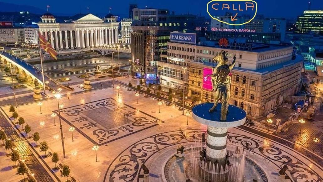 Calla 1 - Modern & Cozy Main Square Apartment In The City Shopping Center - Parking Slot With Parking Security Skopje Extérieur photo